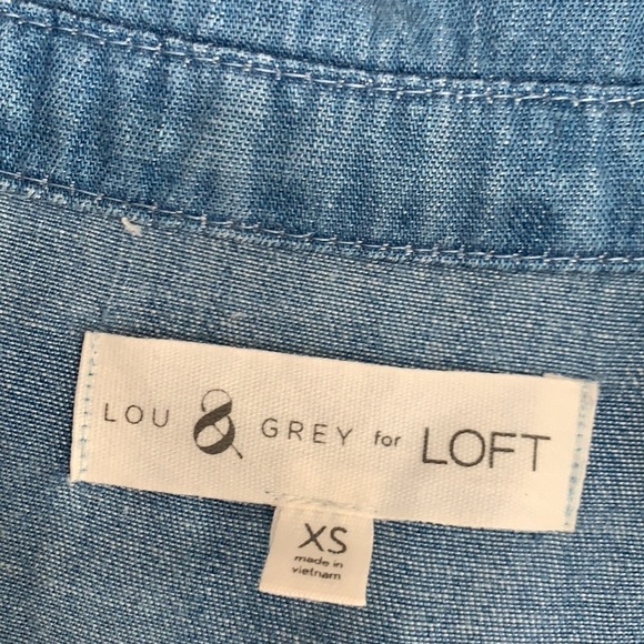 Lou & Grey chambray denim tunic top - Picture 3 of 7